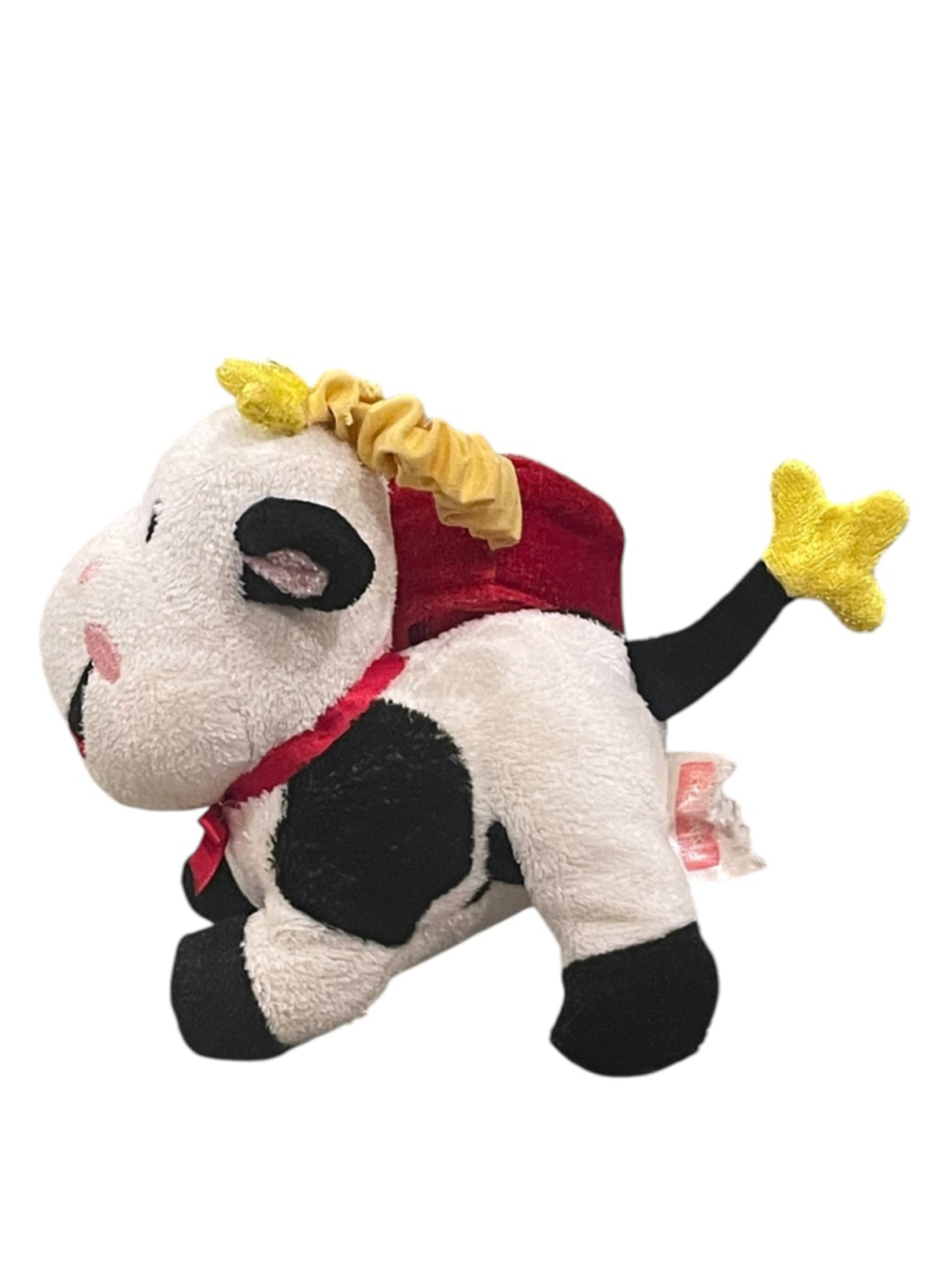 Fisher Price Hanging Rattle Cow Plush Baby Toy 5" - Picture 4 of 14